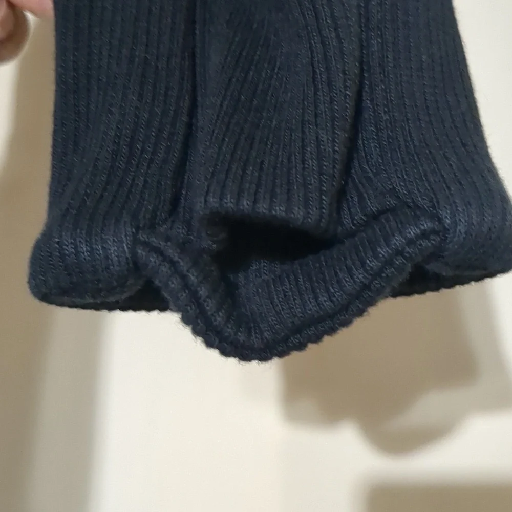 ATHLETA Cozy Karma Twist Neck Sweatshirt Black Lined Pullover Size Medium